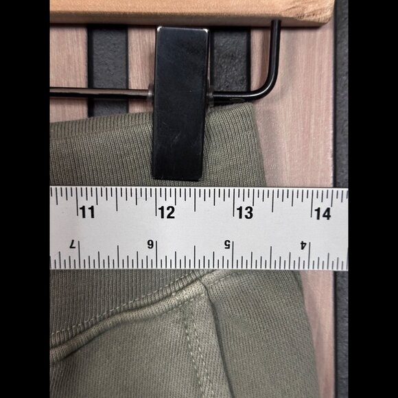 NSF x Soul Cycle Joggers Small Womens Sage Green Lace Up Mid Rise Distressed - Picture 3 of 8